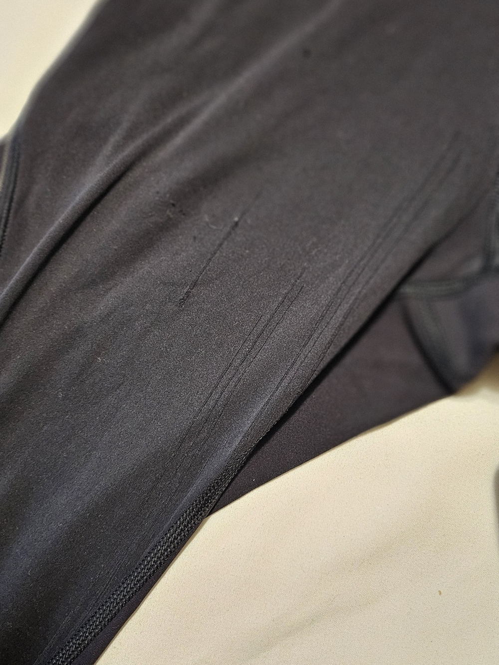 Athleta Cold Front Hybrid Run Tight Black High Waist Reflective Piping Leggings - Picture 7 of 12
